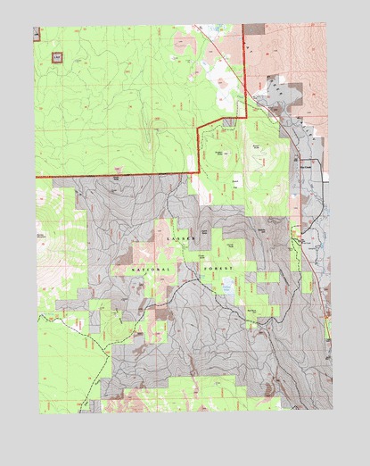 Burney Mountain East, CA USGS Topographic Map