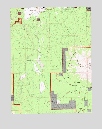 Burney Mountain West, CA USGS Topographic Map
