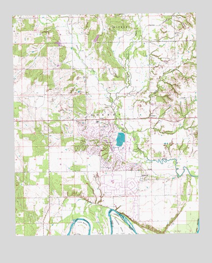 Burneyville, OK USGS Topographic Map