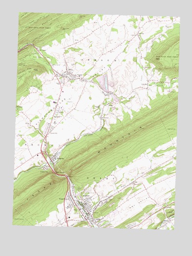 Burnham, PA USGS Topographic Map