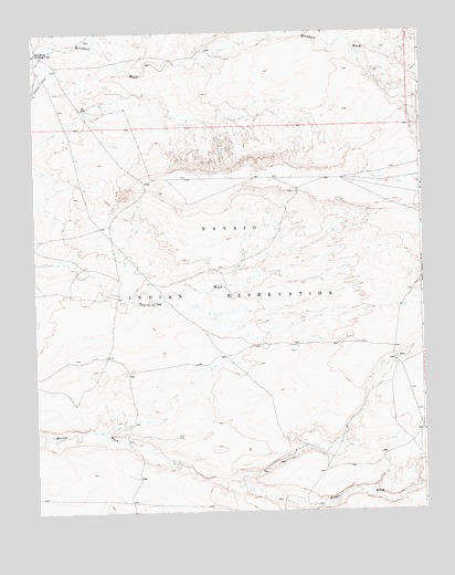 Burnham Trading Post, NM USGS Topographic Map