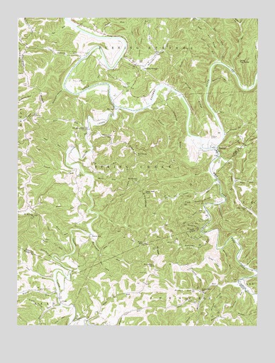 Burning Springs, WV USGS Topographic Map