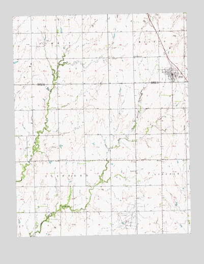 Burns, KS USGS Topographic Map