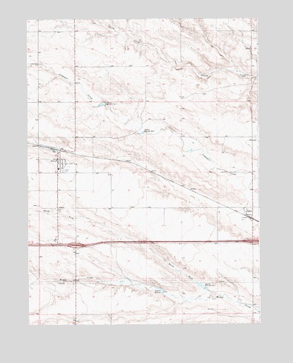 Burns, WY USGS Topographic Map