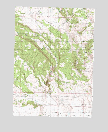Burns Butte, OR USGS Topographic Map