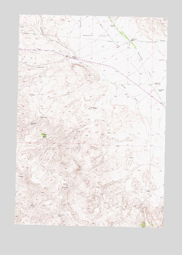 Burns Mountain, MT USGS Topographic Map