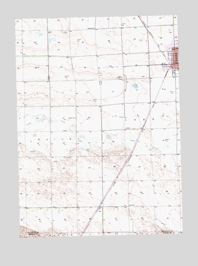 Alliance West, NE USGS Topographic Map