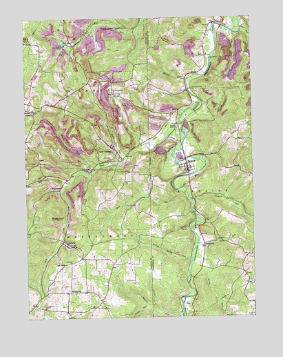 Burnside, PA USGS Topographic Map