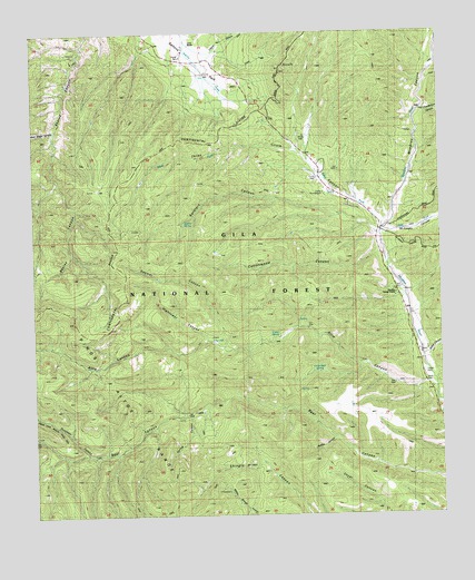 Allie Canyon, NM USGS Topographic Map