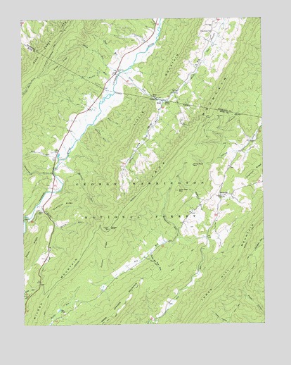 Burnsville, VA USGS Topographic Map
