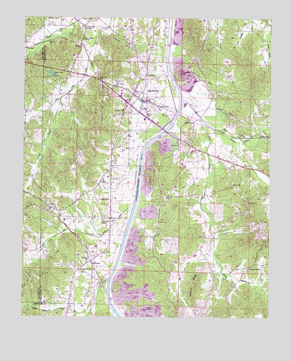 Burnsville, MS USGS Topographic Map