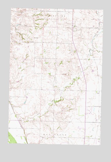 Burnt Butte, ND USGS Topographic Map