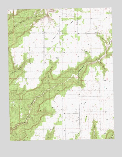 Burnt Cabin Creek, CO USGS Topographic Map