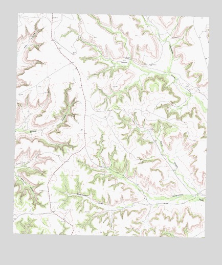Burnt Canyon, TX USGS Topographic Map