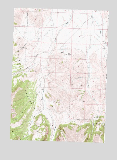 Burnt Creek, ID USGS Topographic Map