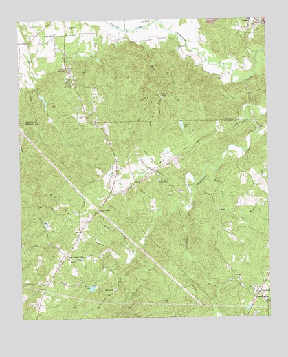 Burnt Hickory Ridge, GA USGS Topographic Map