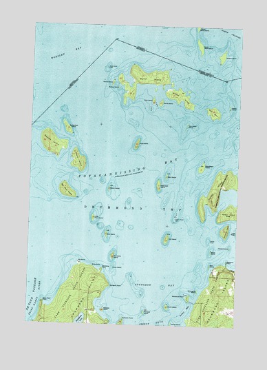 Burnt Island, MI USGS Topographic Map