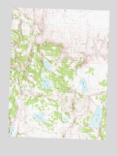 Burnt Lake, NV USGS Topographic Map