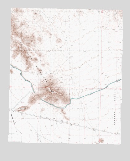Burnt Mountain, AZ USGS Topographic Map