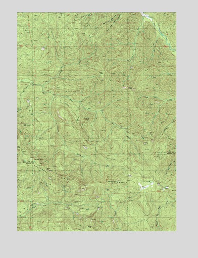 Burnt Mountain, OR USGS Topographic Map