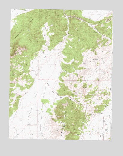 Burnt Peak, UT USGS Topographic Map
