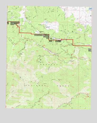 Burnt Peak, CA USGS Topographic Map