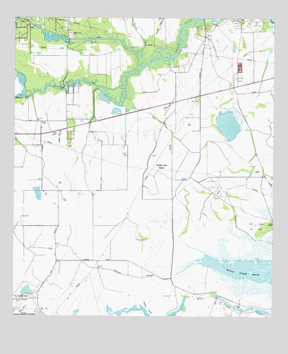 Alligator Hole Marsh, TX USGS Topographic Map