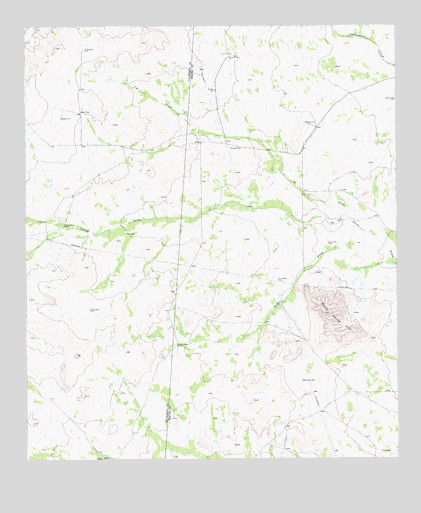 Burnt Spring Hills, TX USGS Topographic Map