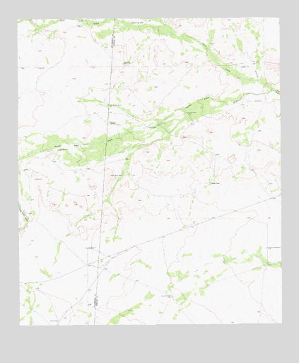 Burnt Spring Hills SE, TX USGS Topographic Map