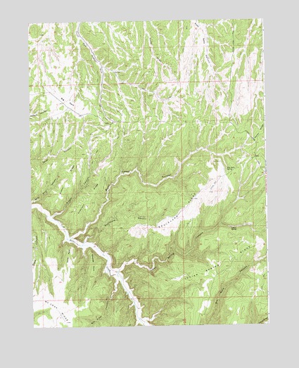Burnt Timber Canyon, UT USGS Topographic Map