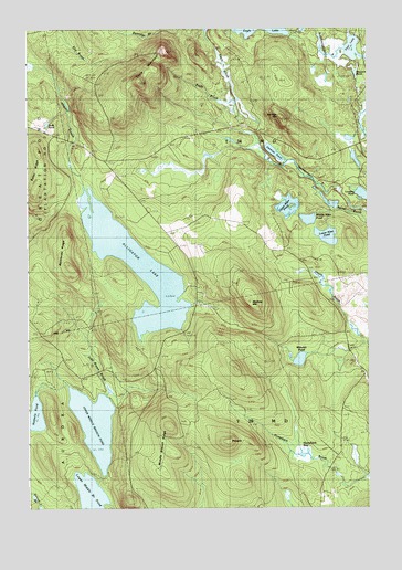 Alligator Lake, ME USGS Topographic Map