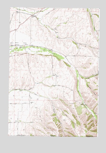 Buroker, WA USGS Topographic Map