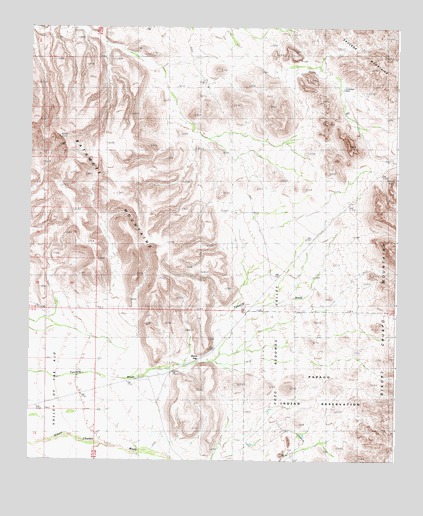 Burro Gap, AZ USGS Topographic Map
