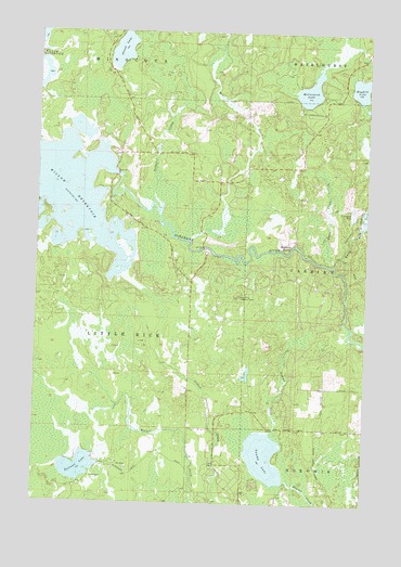 Burrows Lake, WI USGS Topographic Map