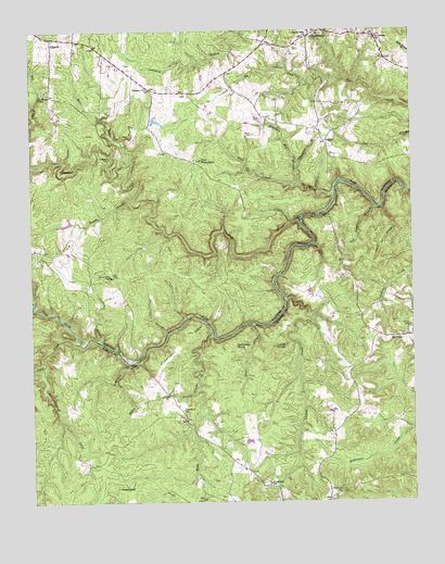 Burrville, TN USGS Topographic Map