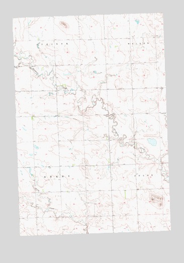 Burt NW, ND USGS Topographic Map