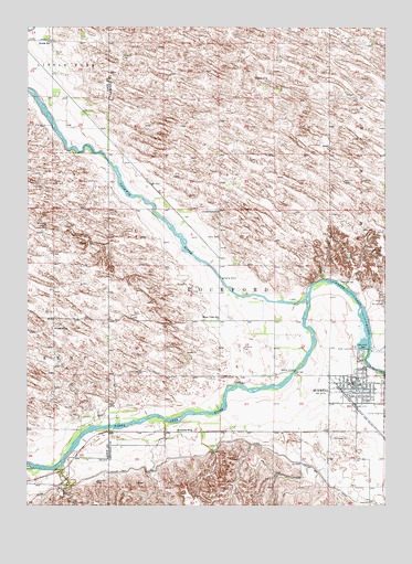 Burwell, NE USGS Topographic Map