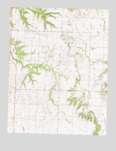 Bush City, KS USGS Topographic Map