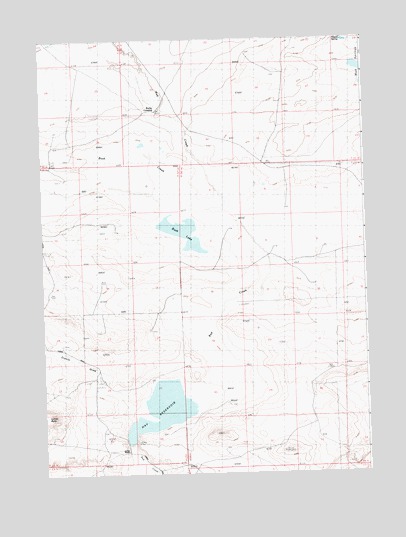 Bush Lake, WY USGS Topographic Map