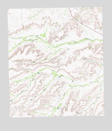 Busher Canyon, TX USGS Topographic Map