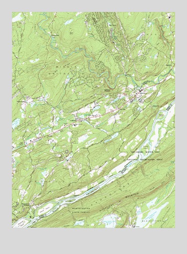 Bushkill, PA USGS Topographic Map