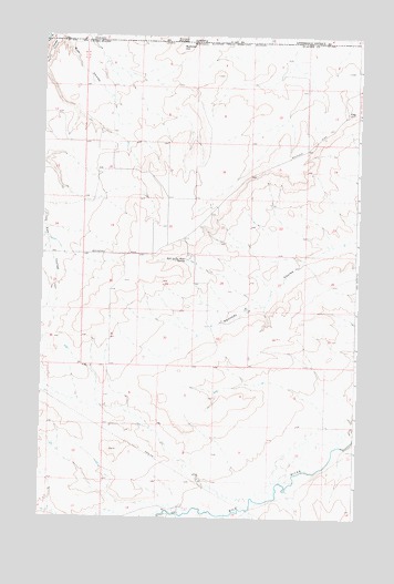 Bushnell Hill, MT USGS Topographic Map