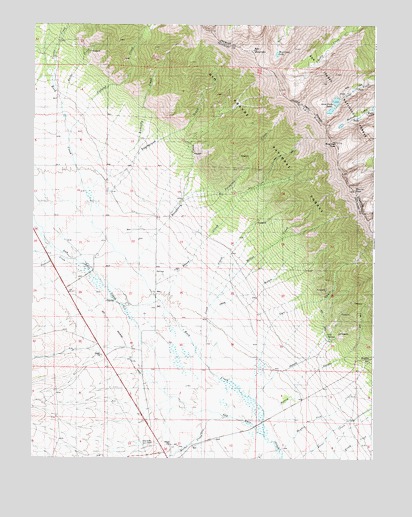 Bushnell Peak, CO USGS Topographic Map