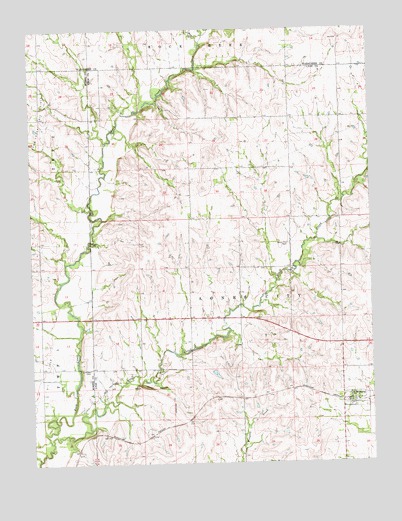 Bushong, KS USGS Topographic Map