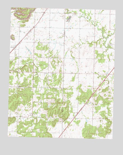 Bushyhead, OK USGS Topographic Map