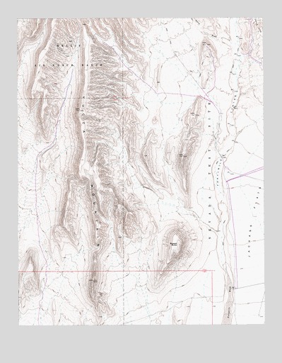 Busted Butte, NV USGS Topographic Map