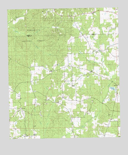Busy Corner, MS USGS Topographic Map