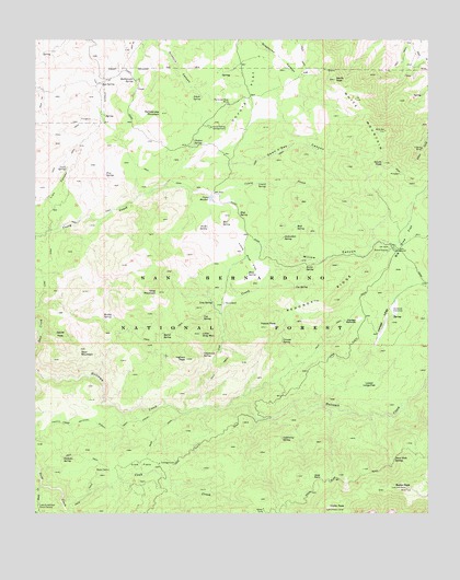 Butler Peak, CA USGS Topographic Map