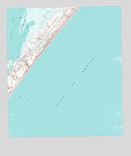 Allyns Bight, TX USGS Topographic Map