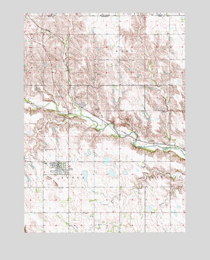 Butte, NE USGS Topographic Map